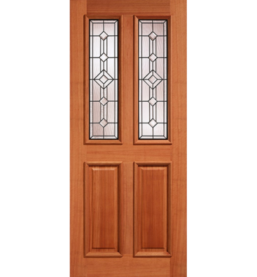 Hardwood Derby Triple Glazed Leaded