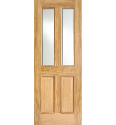 Oak Agana Bevelled Glazed with Raised Mouldings