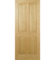 Oak Deane 4 Panel Fire Door