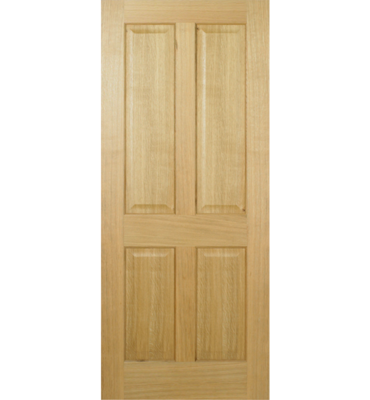 Oak Deane 4 Panel Fire Door