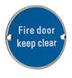 Fire Door Keep Clear Sign