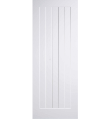 White Primed Mexicano Fire Door