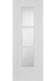 White Primed Capri 3 Light Clear Glazed
