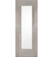 Light Grey Pre-Finished 1 Light Clear Glazed Corsica