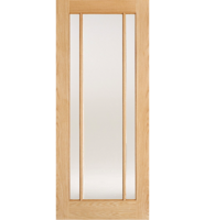 Oak Lincoln 3 Light Obscure Glazed