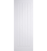 White Primed Mexicano FD60 Fire Door