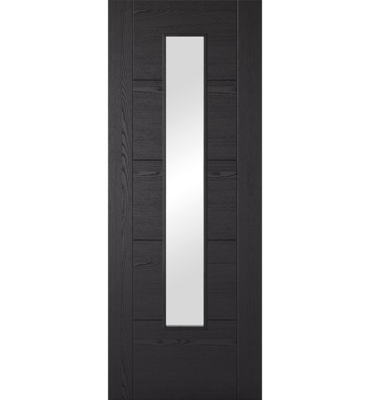 Laminate Black Ash Clear Glazed 1 Light Vancouver