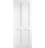 White Primed London FD30 Fire Door
