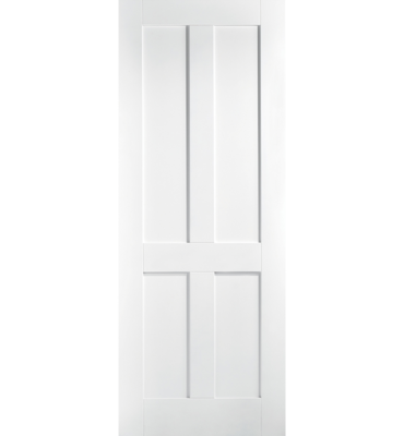 White Primed London FD30 Fire Door