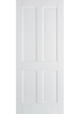 LP White Primed Canterbury 4 Panel FD30 Fire Door