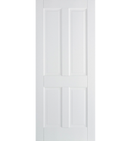 LP White Primed Canterbury 4 Panel Fire Door