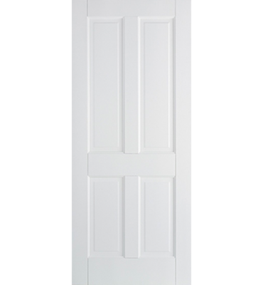 LP White Primed Canterbury 4 Panel Fire Door