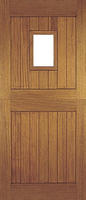 Hardwood 1 light stable door