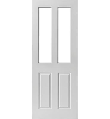 Canterbury 2 Light Clear Glazed Textured Fire Door